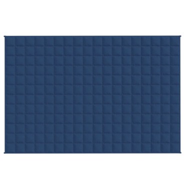 vidaXL Κουβέρτα Βαρύτητας Μπλε 135 x 200 εκ. 10 κ. Υφασμάτινη