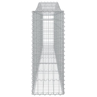 vidaXL Συρματοκιβώτια Τοξωτά 8 τεμ. 400x30x80/100 εκ. Γαλβαν. Ατσάλι