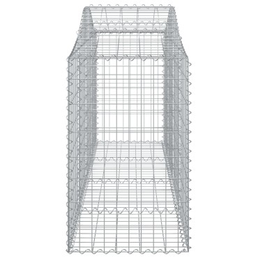 vidaXL Συρματοκιβώτια Τοξωτά 13 τεμ. 200x50x80/100 εκ. Γαλβαν. Ατσάλι