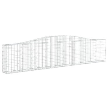 vidaXL Συρματοκιβώτια Τοξωτά 5 τεμ. 400x30x80/100 εκ. Γαλβαν. Ατσάλι