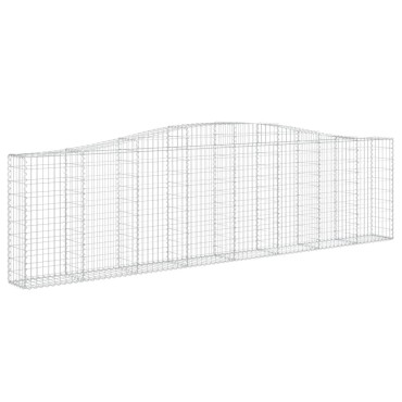 vidaXL Συρματοκιβώτια Τοξωτά 15 τεμ. 400x30x100/120 εκ. Γαλβαν. Ατσάλι