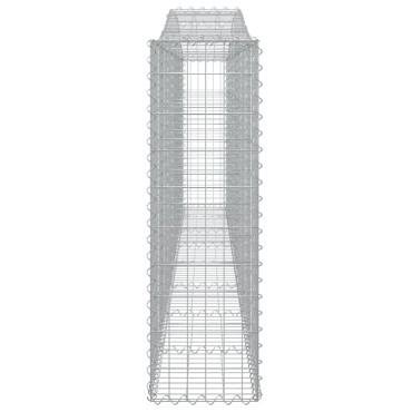 vidaXL Συρματοκιβώτια Τοξωτά 15 τεμ. 400x30x100/120 εκ. Γαλβαν. Ατσάλι