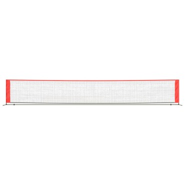 vidaXL Δίχτυ Τένις Μαύρο & Κόκκινο 600x100x87 εκ. από Πολυεστέρα
