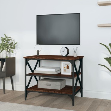 vidaXL Έπιπλο Τηλεόρασης Καφέ Δρυς 60x40x50cm Επεξεργασμένο Ξύλο 1 τεμ.