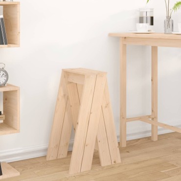 vidaXL Σκαμπό 2 τεμ. 40x40x75cm από Μασίφ Ξύλο Πεύκου