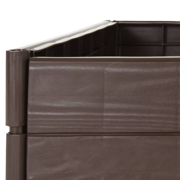 vidaXL Ζαρντινιέρα 120 x 120 x 20 εκ. από Πολυπροπυλένιο