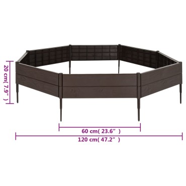 vidaXL Ζαρντινιέρα 120 x 120 x 20 εκ. από Πολυπροπυλένιο
