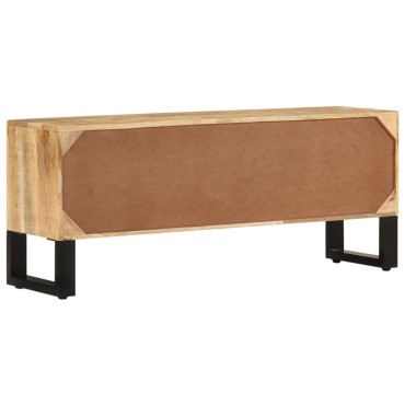 vidaXL Έπιπλο Τηλεόρασης 110x30x45cm από Ακατέργαστο Ξύλο Μάνγκο