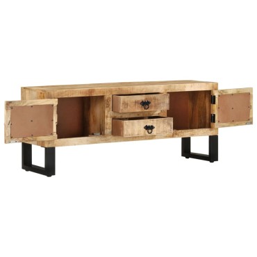 vidaXL Έπιπλο Τηλεόρασης 110x30x45cm από Ακατέργαστο Ξύλο Μάνγκο