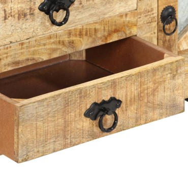 vidaXL Έπιπλο Τηλεόρασης 110x30x45cm από Ακατέργαστο Ξύλο Μάνγκο