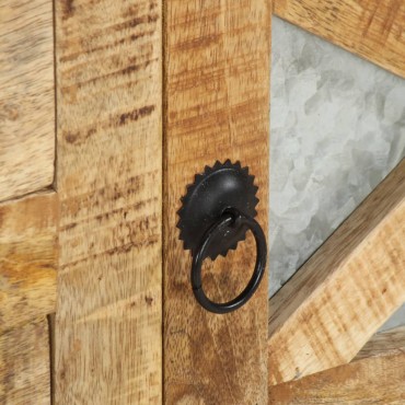 vidaXL Έπιπλο Τηλεόρασης 110x30x45cm από Ακατέργαστο Ξύλο Μάνγκο