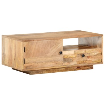 vidaXL Τραπεζάκι Σαλονιού 90x50x35cm από Μασίφ Ξύλο Μάνγκο 1 τεμ.