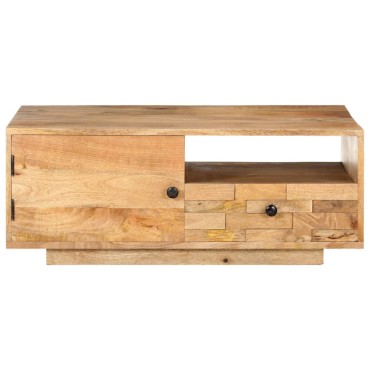 vidaXL Τραπεζάκι Σαλονιού 90x50x35cm από Μασίφ Ξύλο Μάνγκο 1 τεμ.