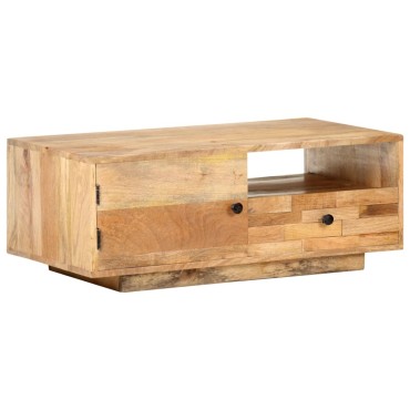 vidaXL Τραπεζάκι Σαλονιού 90x50x35cm από Μασίφ Ξύλο Μάνγκο 1 τεμ.