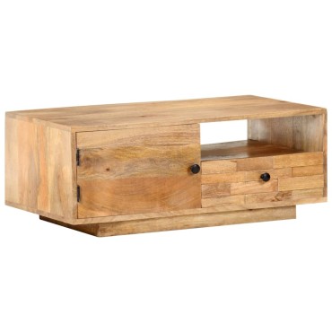 vidaXL Τραπεζάκι Σαλονιού 90x50x35cm από Μασίφ Ξύλο Μάνγκο 1 τεμ.