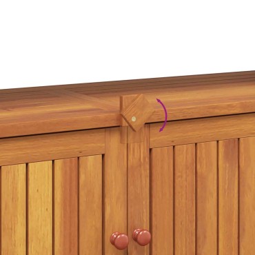 vidaXL Τραπέζι Κονσόλα Κήπου 110x35x75cm από Μασίφ Ξύλο Ακακίας 1 τεμ.