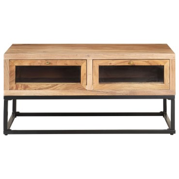 vidaXL Τραπεζάκι Σαλονιού 90x60x40cm από Μασίφ Ξύλο Ακακίας 1 τεμ.