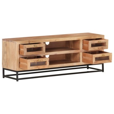 vidaXL Έπιπλο Τηλεόρασης 110x30x40cm από Μασίφ Ξύλο Ακακίας