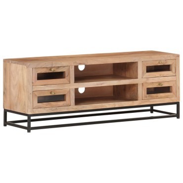 vidaXL Έπιπλο Τηλεόρασης 110x30x40cm από Μασίφ Ξύλο Ακακίας