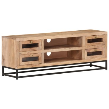 vidaXL Έπιπλο Τηλεόρασης 110x30x40cm από Μασίφ Ξύλο Ακακίας