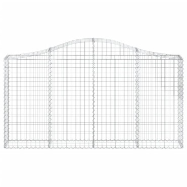 vidaXL Συρματοκιβώτια Τοξωτά 20 τεμ. 200x30x100/120 εκ. Γαλβαν. Ατσάλι
