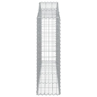 vidaXL Συρματοκιβώτια Τοξωτά 20 τεμ. 200x30x100/120 εκ. Γαλβαν. Ατσάλι