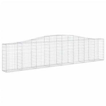 vidaXL Συρματοκιβώτια Τοξωτά 20 τεμ. 400x30x80/100 εκ. Γαλβαν. Ατσάλι