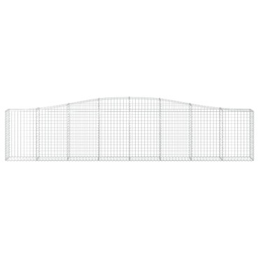 vidaXL Συρματοκιβώτια Τοξωτά 20 τεμ. 400x30x80/100 εκ. Γαλβαν. Ατσάλι