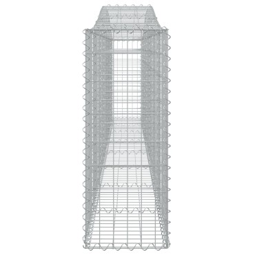 vidaXL Συρματοκιβώτια Τοξωτά 20 τεμ. 400x30x80/100 εκ. Γαλβαν. Ατσάλι