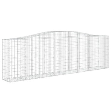 vidaXL Συρματοκιβώτια Τοξωτά 9 τεμ. 400x50x120/140 εκ. Γαλβαν. Ατσάλι