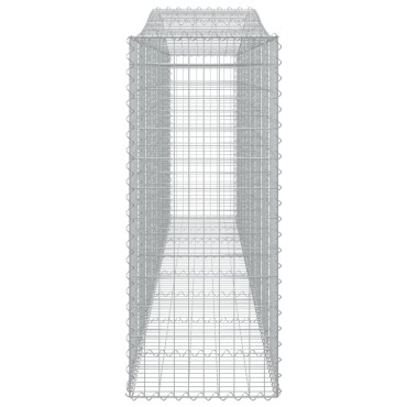 vidaXL Συρματοκιβώτια Τοξωτά 9 τεμ. 400x50x120/140 εκ. Γαλβαν. Ατσάλι