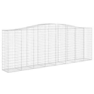 vidaXL Συρματοκιβώτια Τοξωτά 4 τεμ. 400x50x140/160 εκ. Γαλβαν. Ατσάλι