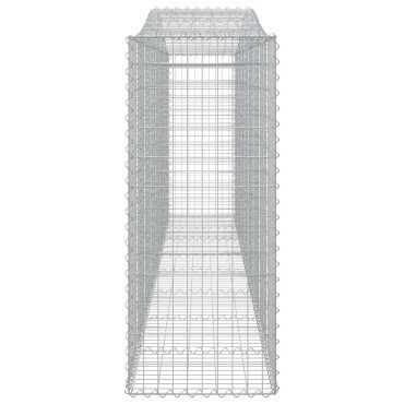 vidaXL Συρματοκιβώτια Τοξωτά 7 τεμ. 400x50x120/140 εκ. Γαλβαν. Ατσάλι