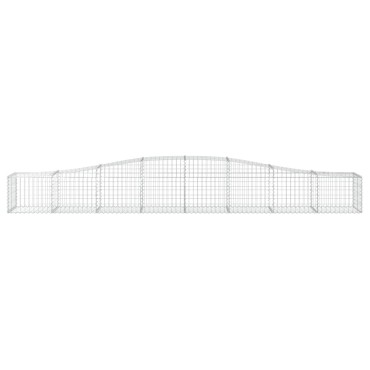 vidaXL Συρματοκιβώτια Τοξωτά 3 τεμ. 400x50x40/60 εκ. Γαλβαν. Ατσάλι