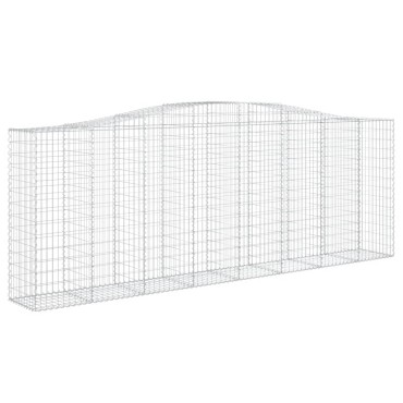 vidaXL Συρματοκιβώτια Τοξωτά 7 τεμ. 400x50x140/160 εκ. Γαλβαν. Ατσάλι