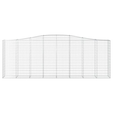 vidaXL Συρματοκιβώτια Τοξωτά 7 τεμ. 400x50x140/160 εκ. Γαλβαν. Ατσάλι