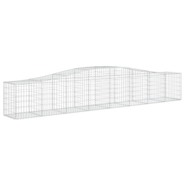 vidaXL Συρματοκιβώτια Τοξωτά 15 τεμ. 400x50x60/80 εκ. Γαλβαν. Ατσάλι