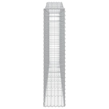 vidaXL Συρματοκιβώτια Τοξωτά 5 τεμ. 400x30x140/160 εκ. Γαλβαν. Ατσάλι