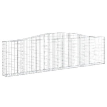 vidaXL Συρματοκιβώτια Τοξωτά 25 τεμ. 400x30x100/120 εκ. Γαλβαν. Ατσάλι
