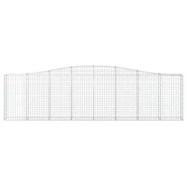 vidaXL Συρματοκιβώτια Τοξωτά 25 τεμ. 400x30x100/120 εκ. Γαλβαν. Ατσάλι