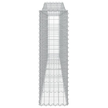 vidaXL Συρματοκιβώτια Τοξωτά 25 τεμ. 400x30x100/120 εκ. Γαλβαν. Ατσάλι