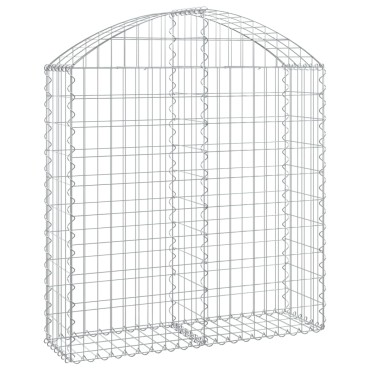 vidaXL Συρματοκιβώτιο Τοξωτό 100x30x100/120εκ. από Γαλβανισμένο Χάλυβα