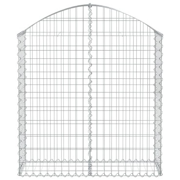 vidaXL Συρματοκιβώτιο Τοξωτό 100x30x100/120εκ. από Γαλβανισμένο Χάλυβα