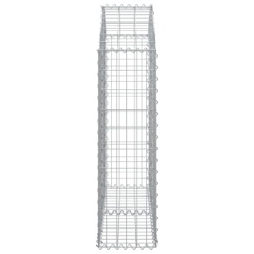 vidaXL Συρματοκιβώτιο Τοξωτό 100x30x100/120εκ. από Γαλβανισμένο Χάλυβα