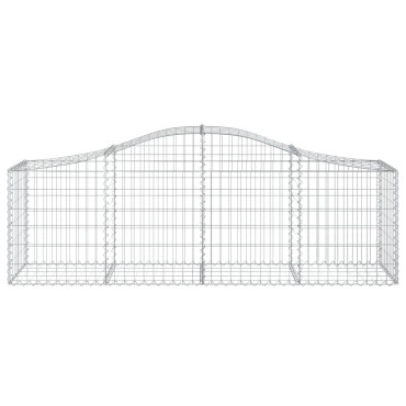 vidaXL Συρματοκιβώτια Τοξωτά 13 τεμ. 200x50x60/80 εκ. Γαλβαν. Ατσάλι