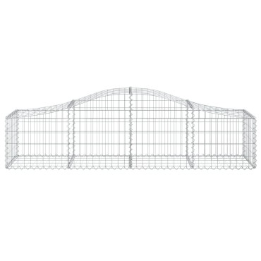 vidaXL Συρματοκιβώτια Τοξωτά 12 τεμ. 200x50x40/60 εκ. Γαλβαν. Ατσάλι