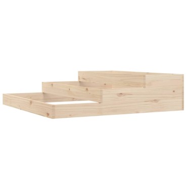 vidaXL Ζαρντινιέρα 107 x 107 x 27 εκ. από Μασίφ Ξύλο Πεύκου