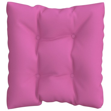 vidaXL Μαξιλάρι Παλέτας Ροζ 60x60x12cm Υφασμάτινο