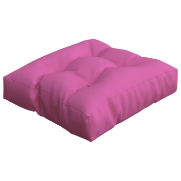 vidaXL Μαξιλάρι Παλέτας Ροζ 60x60x12cm Υφασμάτινο