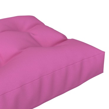 vidaXL Μαξιλάρι Παλέτας Ροζ 60x60x12cm Υφασμάτινο